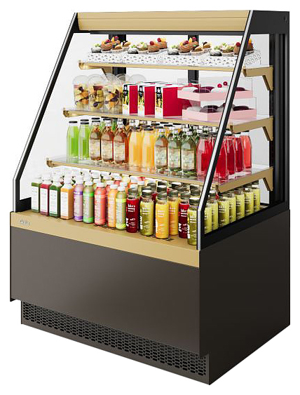 Витрина кондитерская Chilz VETE II KUB OFT 60 шоколад, золотой глянец