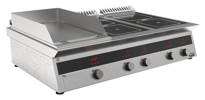 Плита индукционная комбинированная SMART INDUCTION K96-3PKN (с грилем)