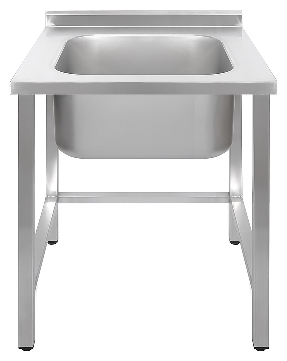 Ванна моечная Luxstahl ВМ1 7/7/8.5 (стл.430-0.8) без фартука