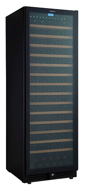 Винный шкаф Cellar Private СP165-1TBH черная дверь со скрытой рукояткой