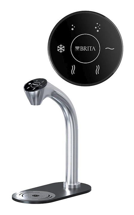 Система подачи воды встраиваемая Brita Extra C-Shape still + sparkling + hot (низкий кран, средний бойлер)