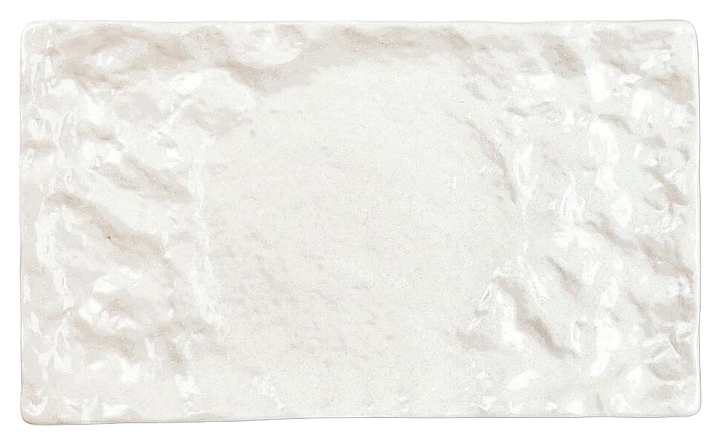 Блюдо сервировочное P.L. Proff Cuisine F3674-13WY Crumpled Style 34х20 см h=3 см (фарфор) прямоугольное белое
