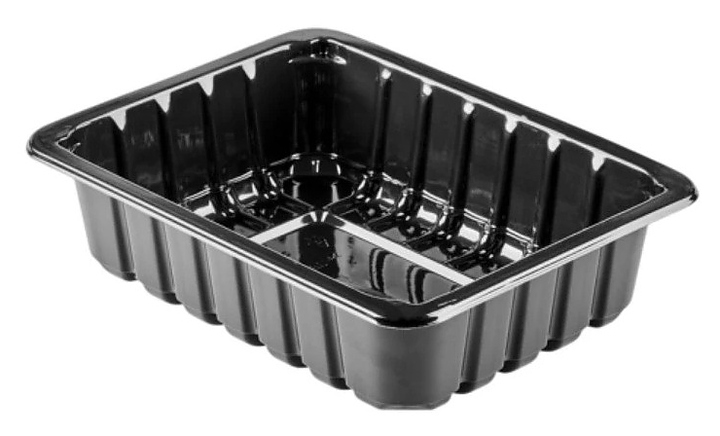 Лоток для запайщика Георг Полимер ППf MAP 210х148х47 ЕС черный (400 шт/кор)