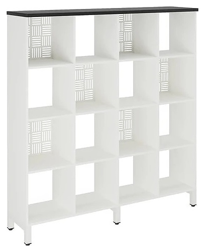 Стеллажная система КОБОР SQ-4X4 white/wood