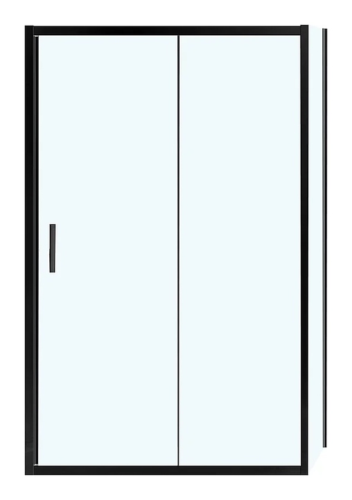 Уголок душевой Vincea Garda VSR-1G8014CLB 140х80 см, прозрачное стекло, черный