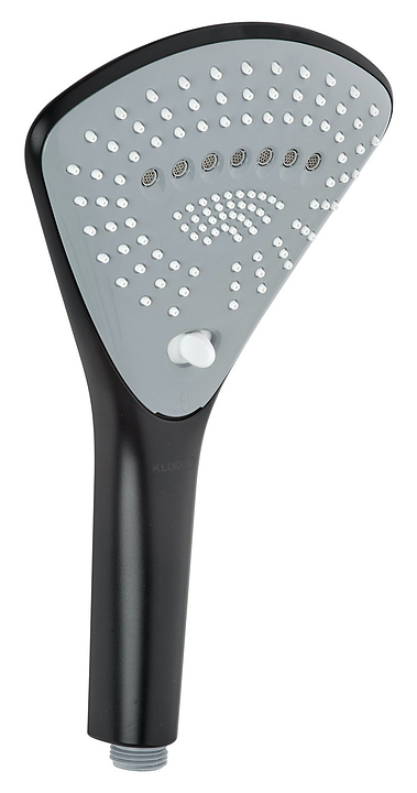 Душевая лейка KLUDI Fizz 6770039-00 3 режима, черная матовая
