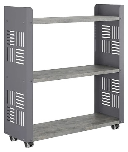 Стеллаж мобильный КОБОР SM3-90/30 graphite/chicago