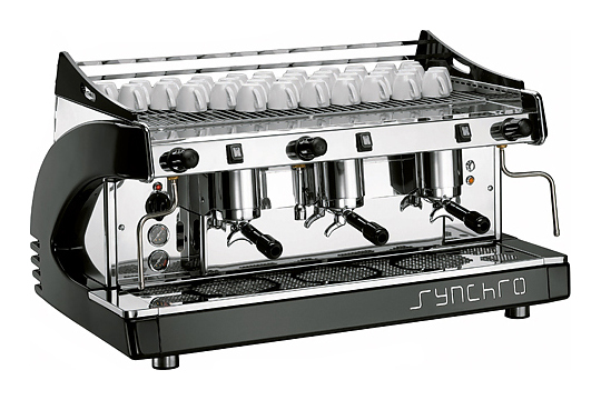 Кофемашина Royal Synchro 3GR Semiautomatic Boiler 21LT серебристая