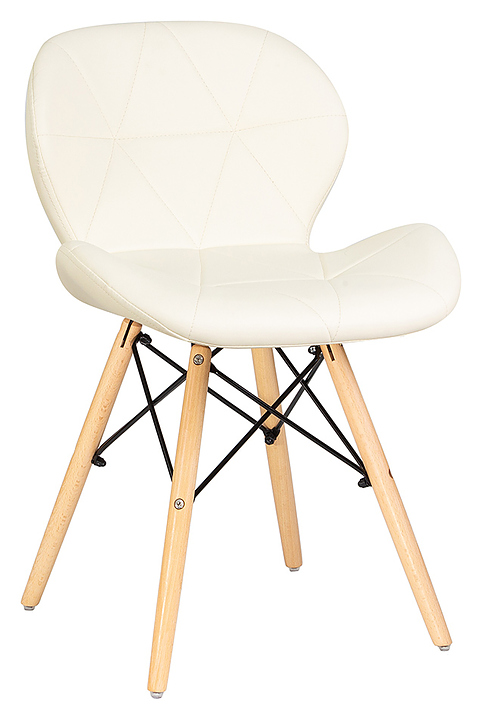 Стул обеденный DOBRIN 302-LMZL BUTTERFLY (кремовый, светлый бук)