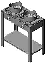 Плита газовая Вулкан KSB02 8175 WOK