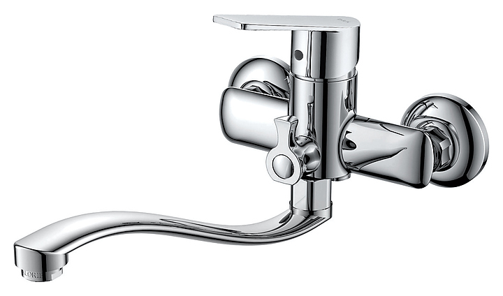 Смеситель для ванны с душем D&K Rhein Lessing DA1323341 хром