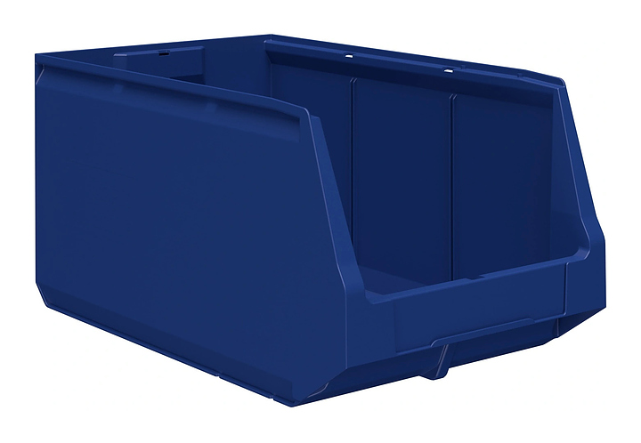 Контейнер iPlast Logic Store LS-5325 N1 500х300х250 мм с отверстиями для перегородок, синий