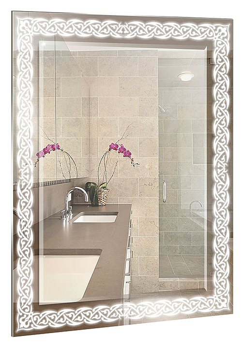 Зеркало Mixline Жемчуг 53,5х740 см с фацетом