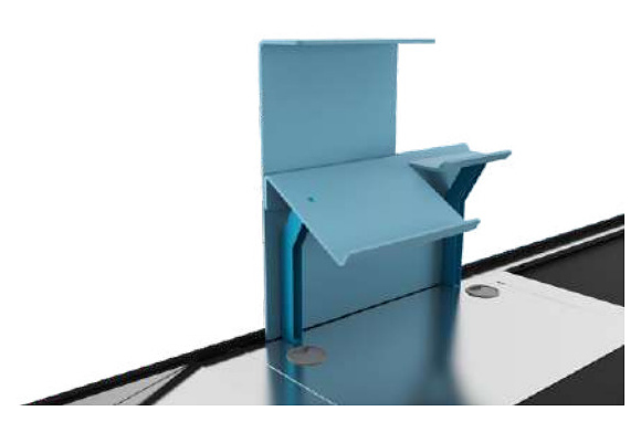 Надстройка для защиты сканера MAGMA ЗС3.00.000СБ (оргстекло) c полкой под клавиатуру и монетницей