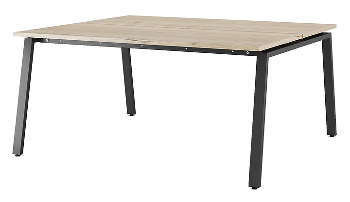 Стол офисный КОБОР A/2-80/120 black/natural