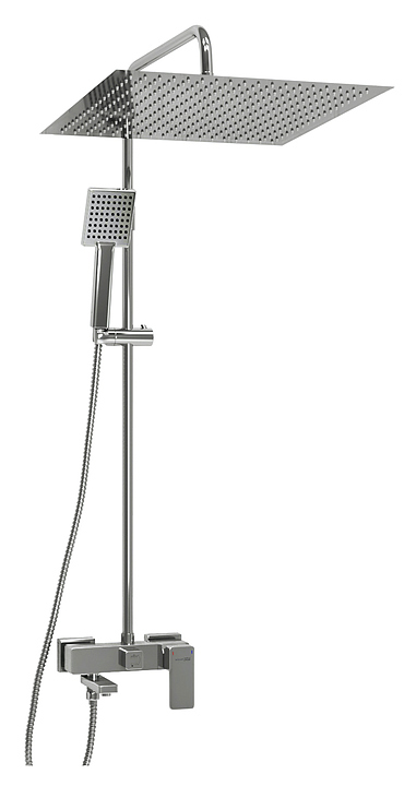 Душевая система со смесителем Wasserkraft A177.119.141.010.CH хром