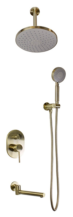 Комплект душевой Bronze de Luxe Scandi 14582/1BR потолочный верхний душ