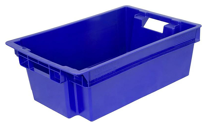 Ящик для мяса ТАРА.РУ 206 МСК 600х400х200 мм синий