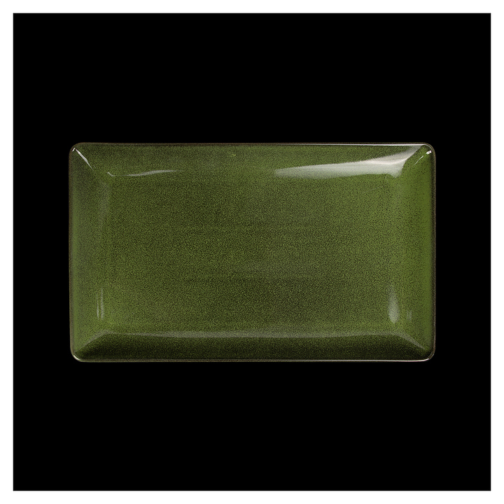 Блюдо сервировочное Corone Cocorita XSY2177 33х19,5х2,5 см (фарфор) прямоугольное зеленое