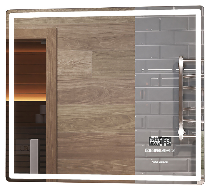 Зеркало VIGO Geometry Media 800 80х70 см