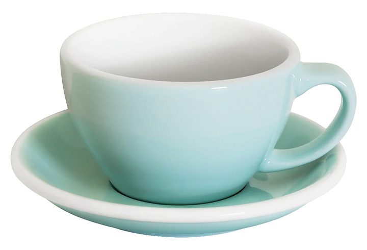 Кофейная пара Loveramics Egg Latte Cup 300-17BBL/18BBL 300 мл, светло-голубой (river blue)