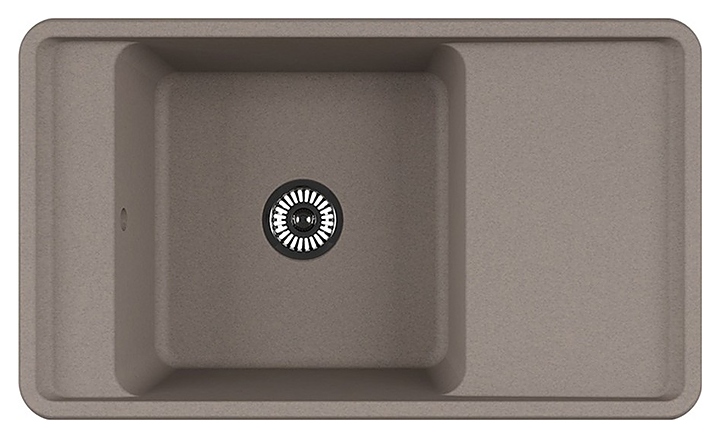 Кухонная мойка AQUATON Беллис 1A724832BS250 87 серый шёлк