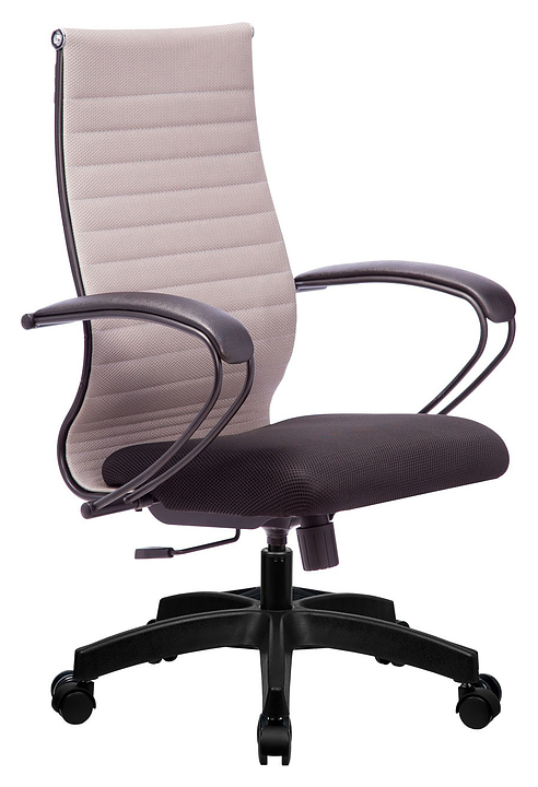 Кресло без основания Метта Комплект 19 светло-серая спинка, черное сиденье