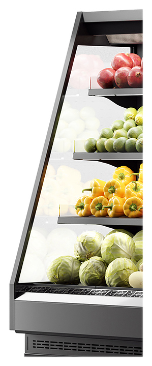 Боковина для горки холодильной Dazzl Vega 090 H160 со стеклопакетом левая