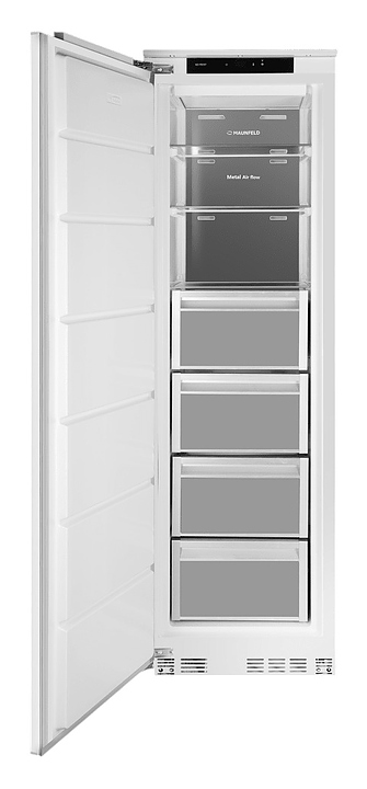 Морозильная камера Maunfeld MBFR205NFWGR 270 л 595х565х2053 мм белый, серый