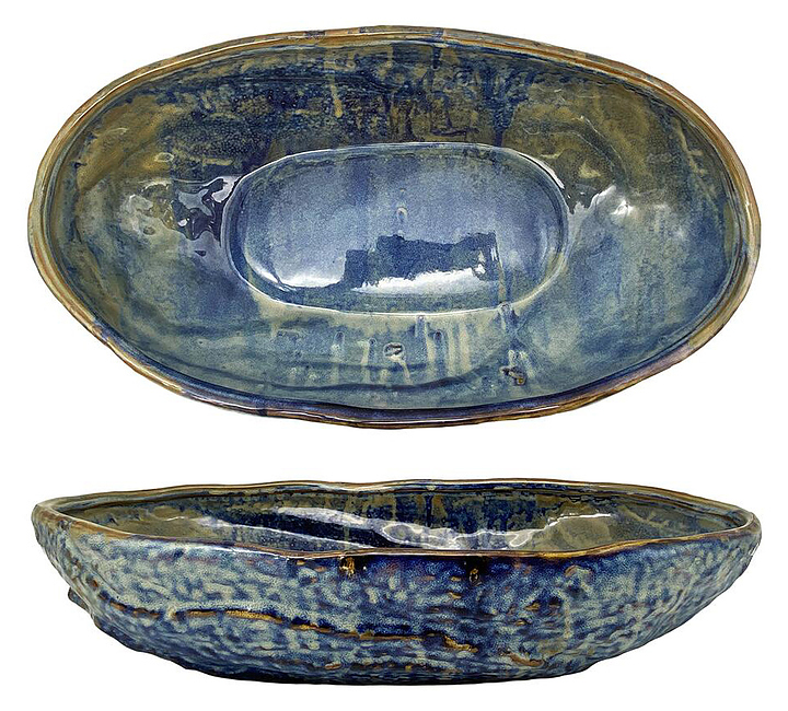 Блюдо овальное P.L. Proff Cuisine Aqua Blue 81222083 35х20 см