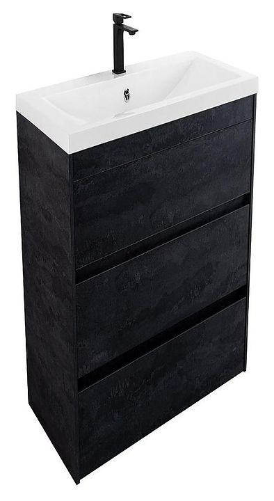 Тумба под раковину Art&Max Family-M-580-3C-PIA-HC 58 см, угольный камень