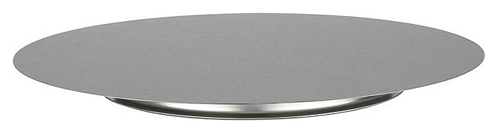Подставка для торта APS 79813 d=31 см h=2,5 см на ножке (нерж. сталь)