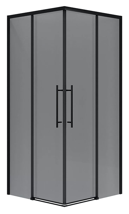 Уголок душевой Niagara Nova NG-2829-34BLACK 90х90х195 см, профиль черный матовый
