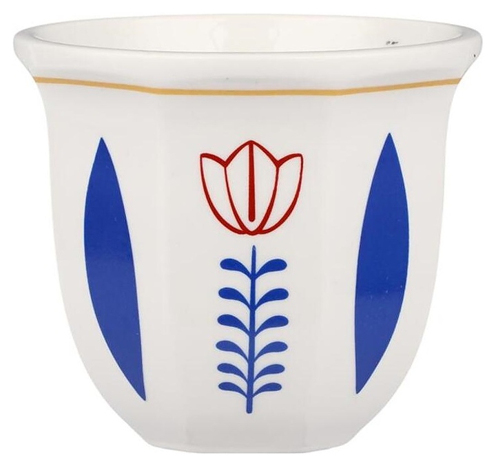 Чашка кофейная P.L. Barbossa Barista S0804  Flower 250 мл d=9,1 см h=8,4 см (керамика)