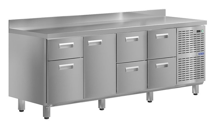 Стол холодильный KAYMAN КСХ-4122/70 (1 дверь, 6 ящиков)