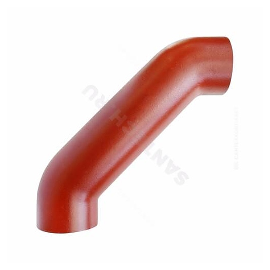 Отвод Россия чугун SML Ду 100х88гр с успокоительным участком б/растр