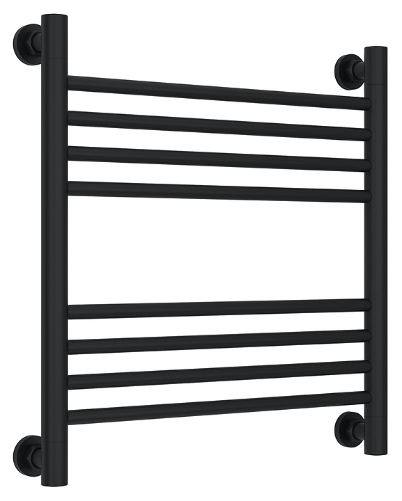 Полотенцесушитель водяной Сунержа Богема+ 50x50 см с прямой перемычкой, матовый черный