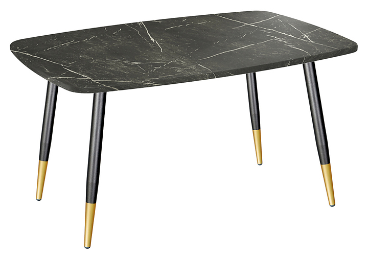 Стол Sheffilton SHT-TU14/TT41 120х80 см черный муар, золото, сангай