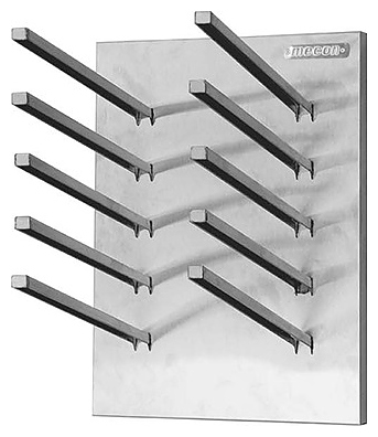 Полка кухонная для сушки крышек Mecon Norma Inox СКГн 600х300х400 мм 6 ячеек горизонтальная