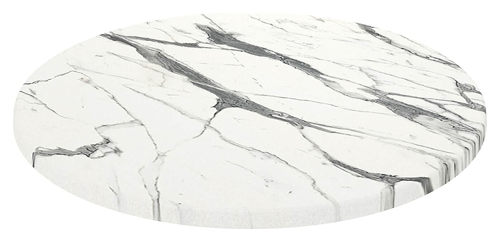 Столешница Sheffilton SHT-TT46 90 (верзалит) круглая белый мрамор
