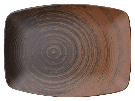 Блюдо прямоугольное Porland Lykke 118432 320x230 мм коричневое