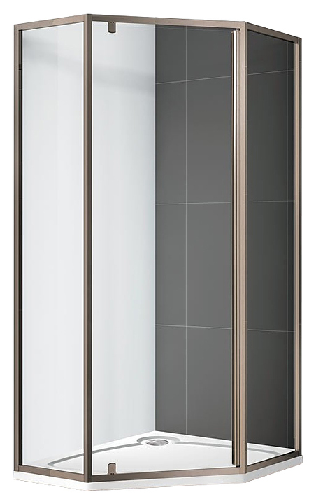 Уголок душевой CEZARES ECO-O-P-1-90-C-Br 90х90х195 см