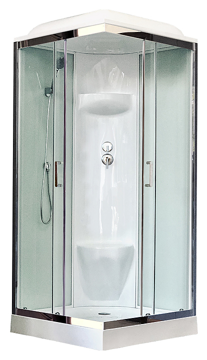 Душевая кабина Royal Bath RB90HP6-WT-CH 90х90 см