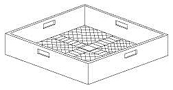 Кассета для стаканов Kromo C44 (500х500)