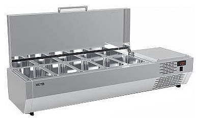 Витрина холодильная Carboma IKI A30 SM 1,2 (5 GN1/4) с крышкой