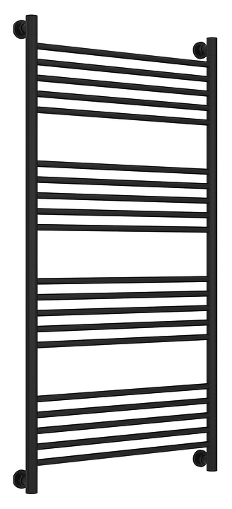 Полотенцесушитель водяной Сунержа Богема+ 120x60 см с прямой перемычкой, матовый черный