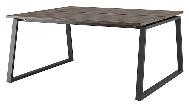 Стол офисный КОБОР TR/2-160/140 black/charlston