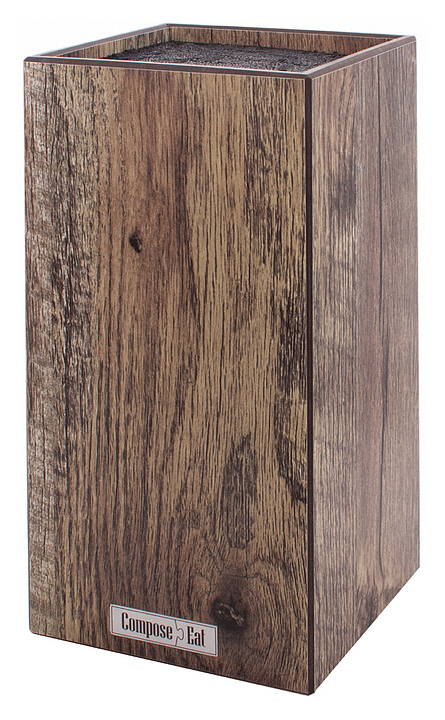 Подставка для ножей ComposeEat Fashion PDN110634KL6 11x11x24 см, дуб мореный