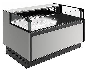 Витрина холодильная Carboma Bavaria 4 GC110 SP 1,25-2 версия 2.0 9006-9005 (без боковин)