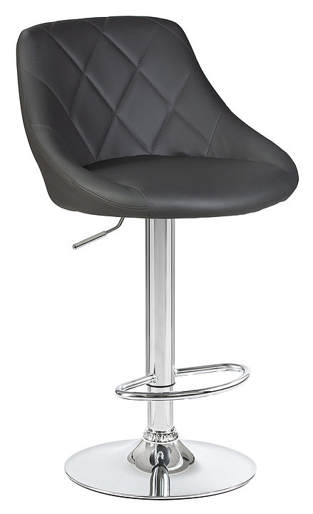 Стул барный DOBRIN 5007-LM LOGAN (серый, хром) 2 шт.